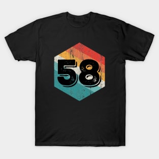 Vintage 1958 Retro Legendary, Birthday T-Shirt